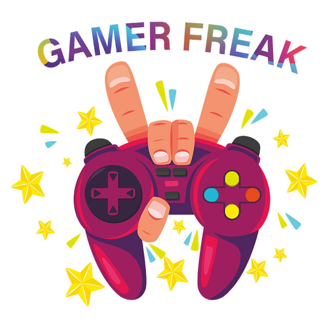Gamer Room Decor Full Set with 35 Gaming Decorative Stickers