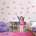 Boho Rainbow Wall Decal Decorations for Baby Nursery, Kids Party & Playroom