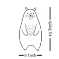 Large Size Bear & Other Animal Wall Stickers for Baby Nursery