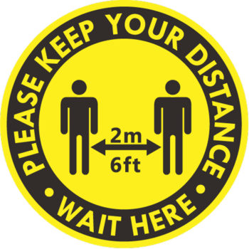 Keep Your Distance - COVID Sign