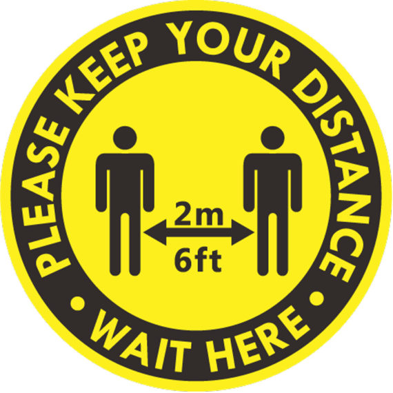 Keep Your Distance - COVID Sign