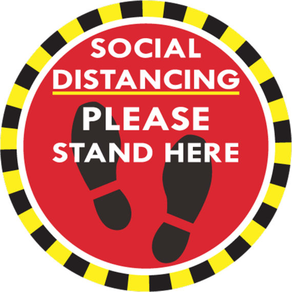 Social Distance Warning for Customers