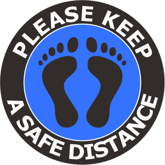 Keep Safe Distance - Social Distancing Signs for Business