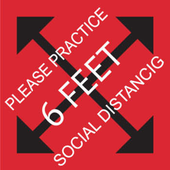 Practice Social Distancing Stickers